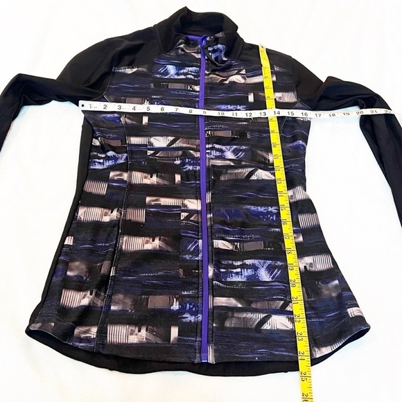 MPG Sport Shell Purple Black Gray Full Zip Casual Athletic Jacket Small - Picture 13 of 17